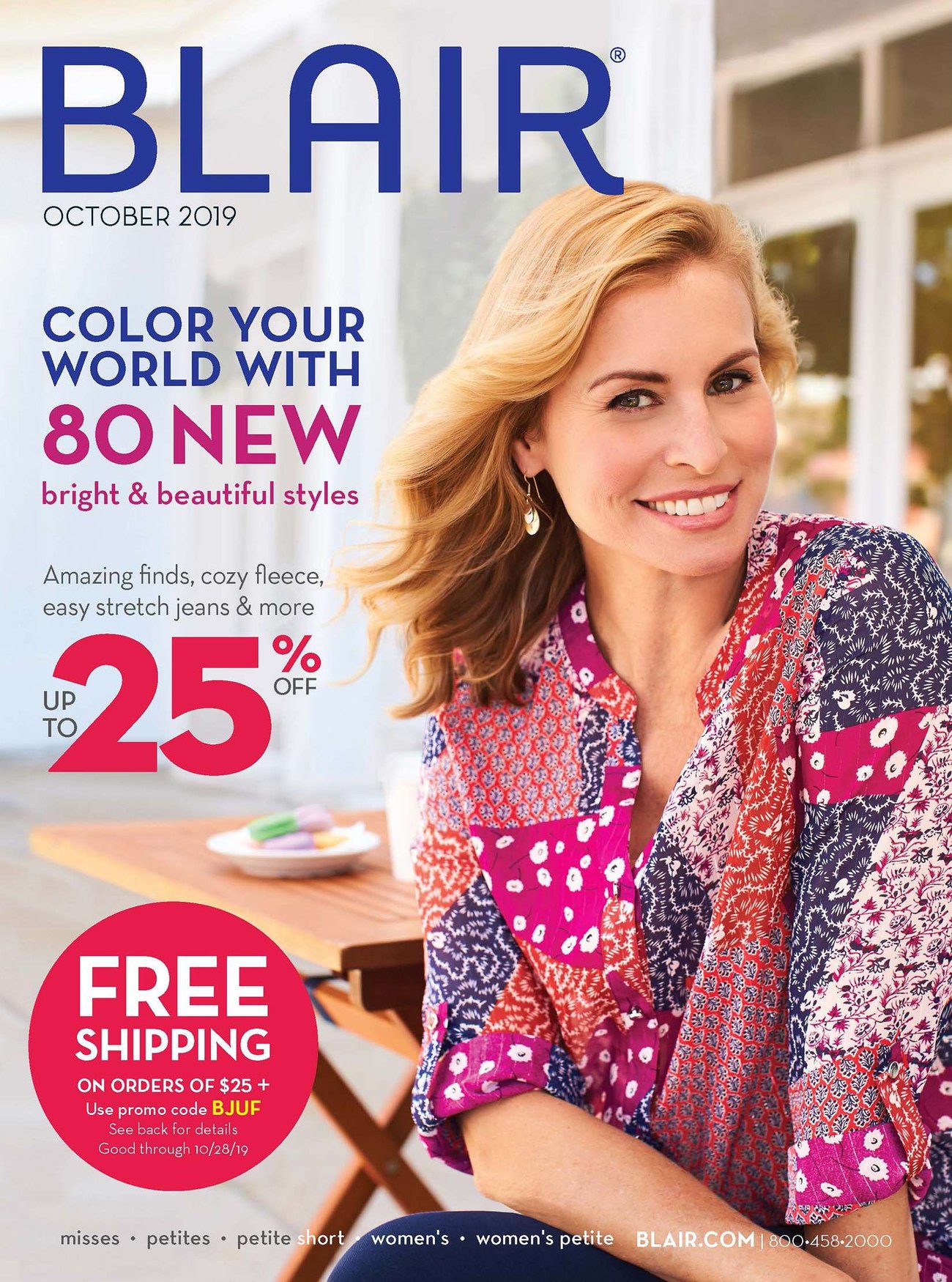 Blair womenswear catalog cover fronted by Niki Taylor.